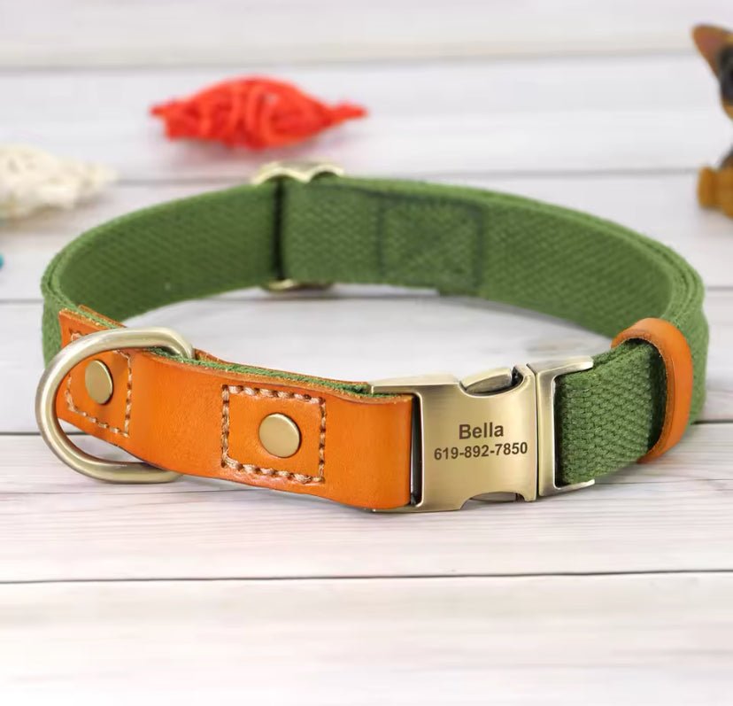 Engraved Nylon Dog Collar